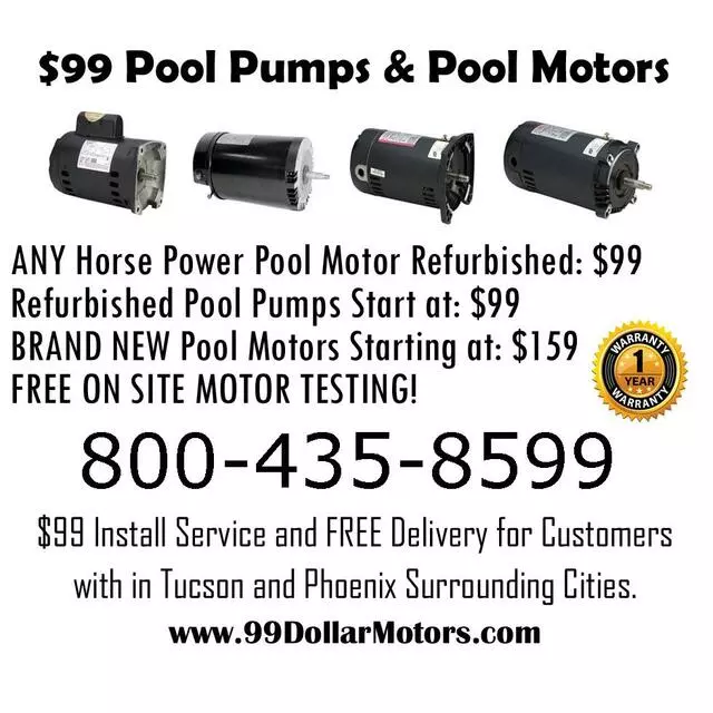 $99 Pool Pumps & Pool Motors